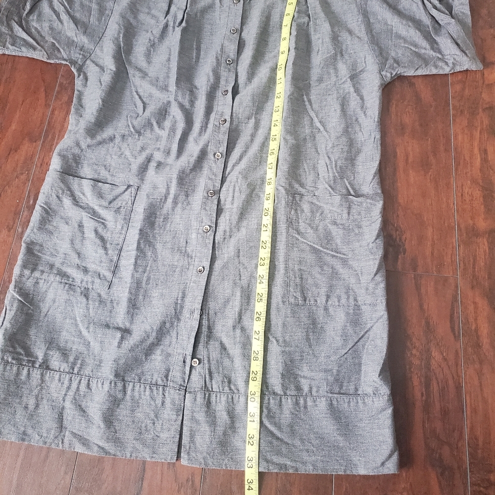 French Connection Gray Button Down Top - image 5